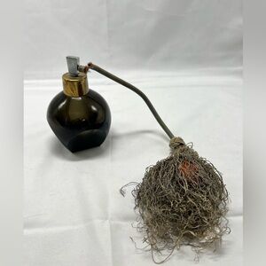 Gorgeous Art Deco Vintage Glass Perfume Bottles with Atomizer empty